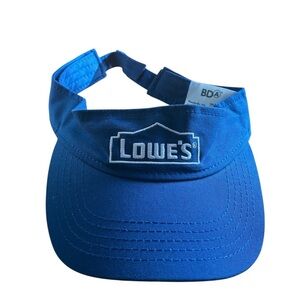 Lowe’s Visor Hat Cap Employee Adjustable Strapback Blue